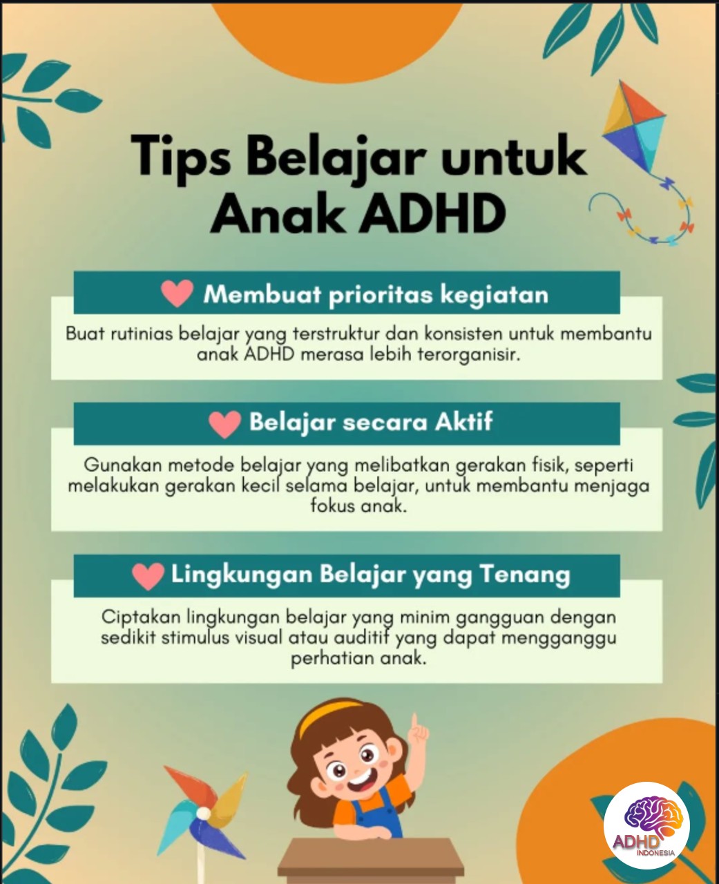 Strategi Belajar yang Cocok untuk Anak ADHD di Kabupaten Sampang